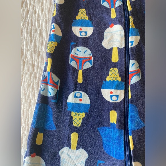 EUC Hanna Andersson Star Wars Short Sleeve One Piece Pajama Size 3T - Picture 5 of 8